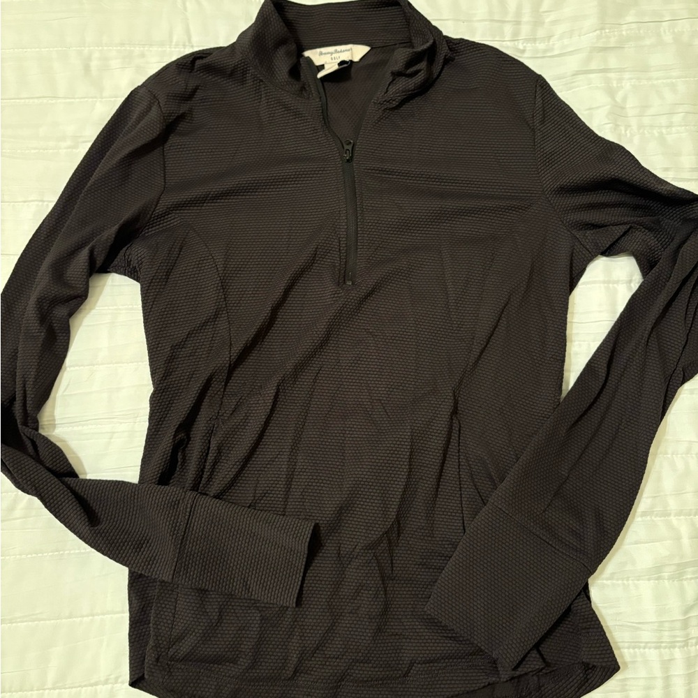 Tommy Bahama Women’s Golf Black Quarter-Zip